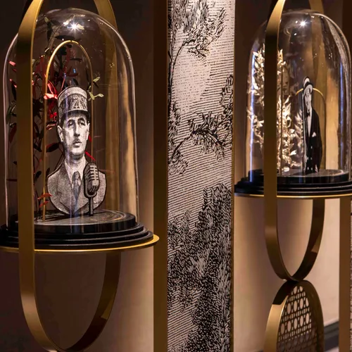 Cabinets curiosité hôtel Maison Rouge